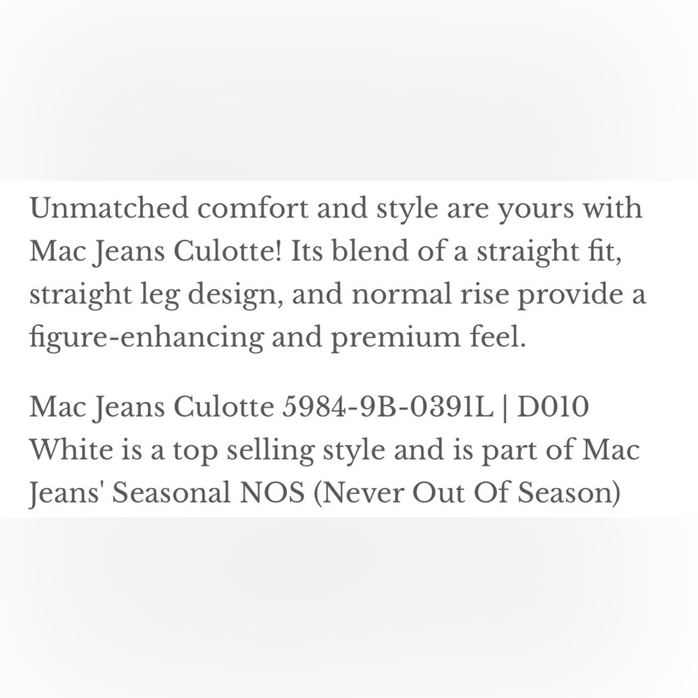 MAC JEANS Culotte Jeans Pant - Picture 11 of 15